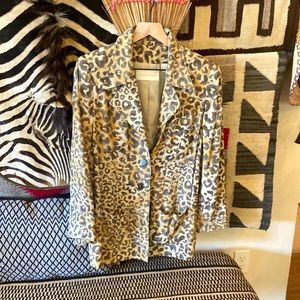 Dana Buchman leopard blazer Size 10